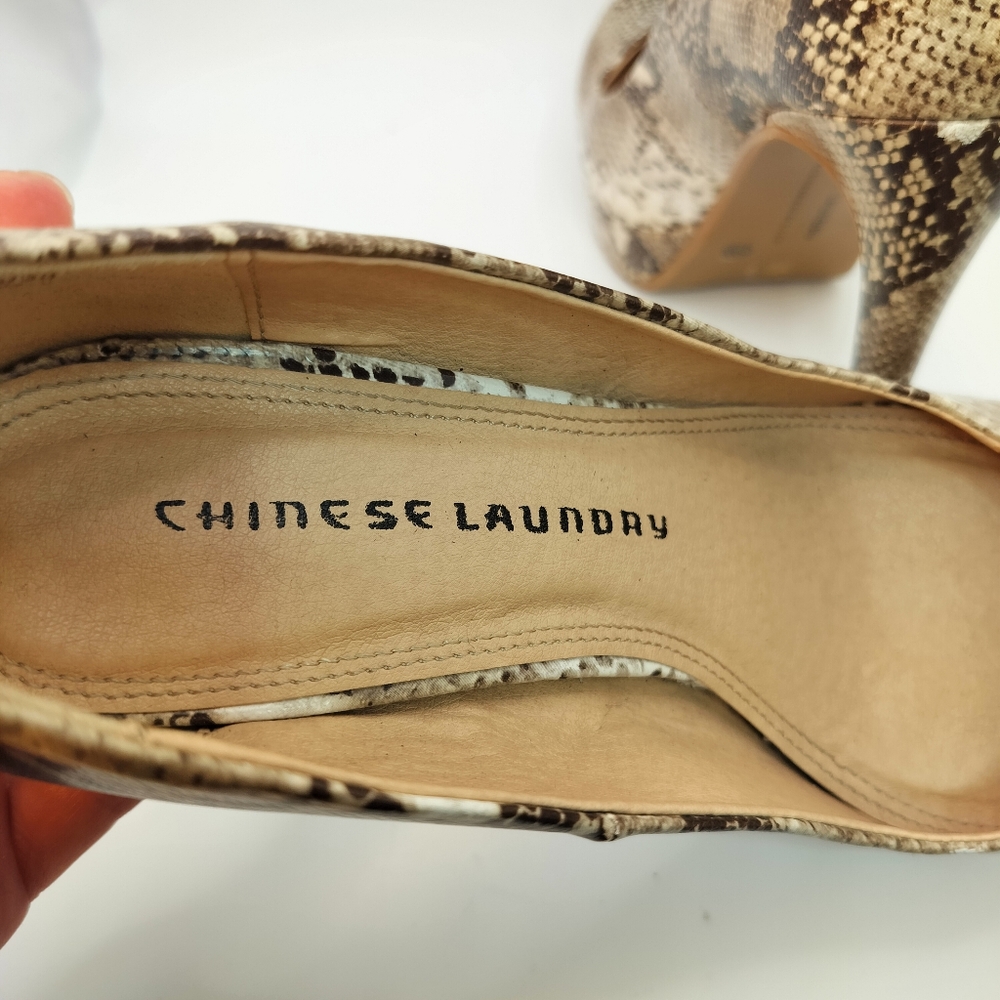 Chinese Laundry Wonder Python Platform Pumps Stil… - image 5